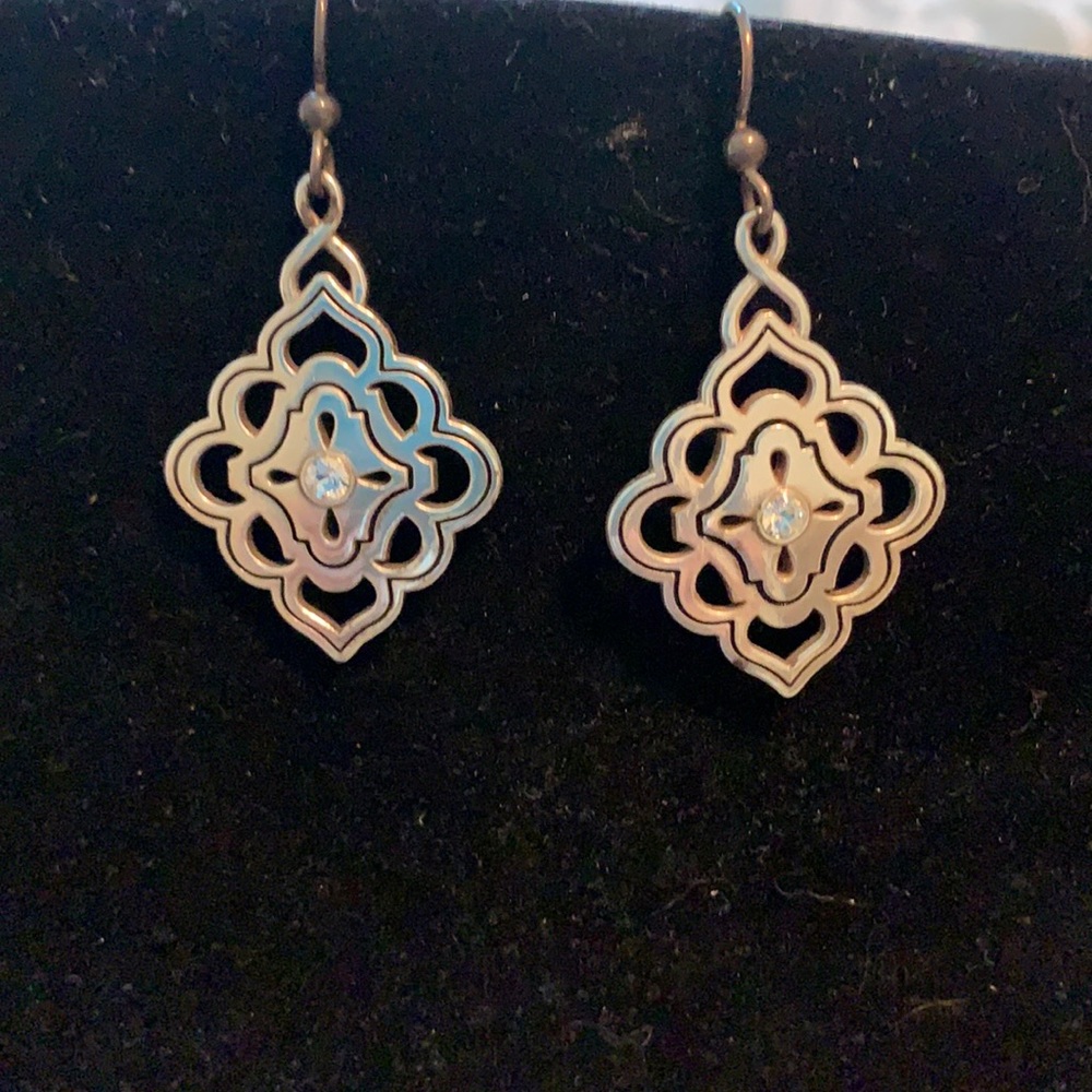 Brighton silver dangle earrings